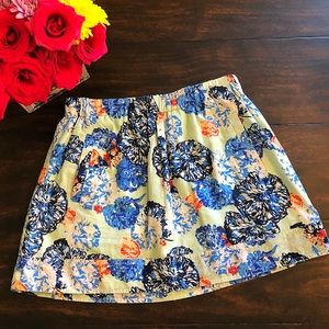 J Crew Floral Skirt
